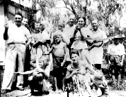 The Dobrinin family with Russian neighbours in Queensland, Australia